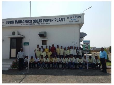 Baramati solar power station, Shirsuphal.